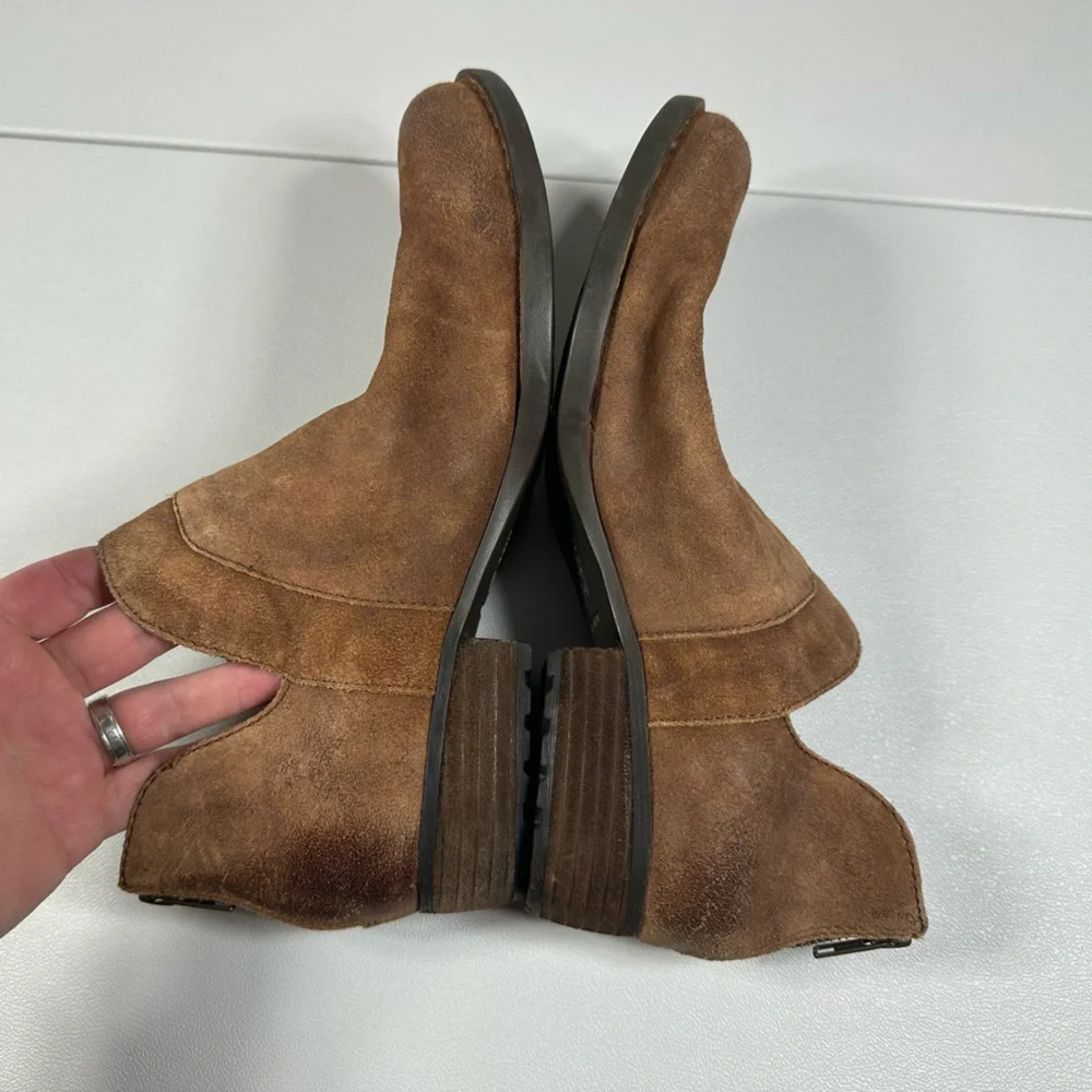 Born Kerri Distressed Suede Ankle Booties - Picture 5 of 10